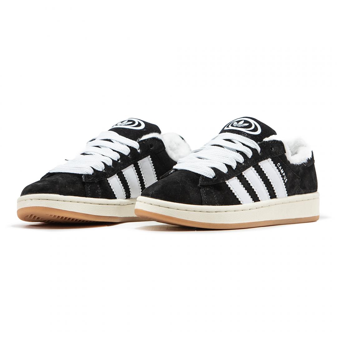 Adidas Campus 00s Black White Fur