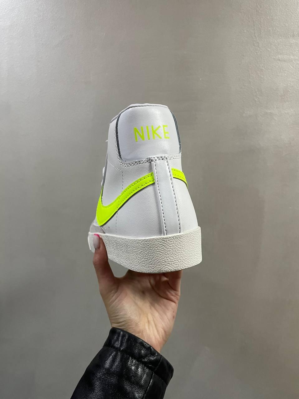 Nike Blazer White «Neon Green Logo»