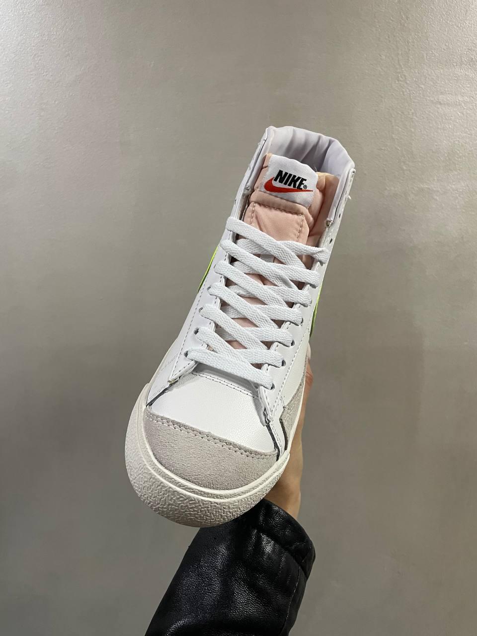 Nike Blazer White «Neon Green Logo»