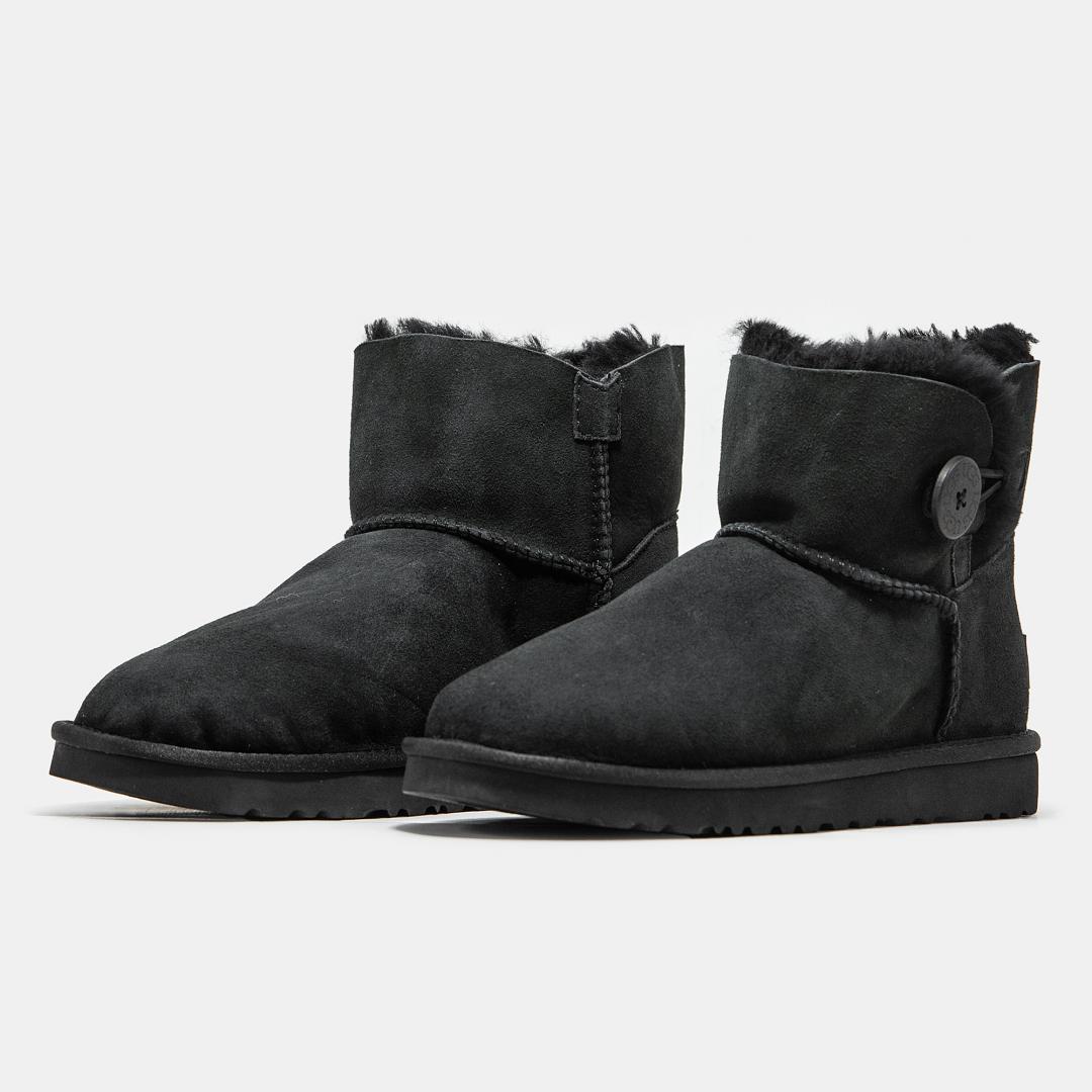 UGG Mini Bailey Button Black Premium