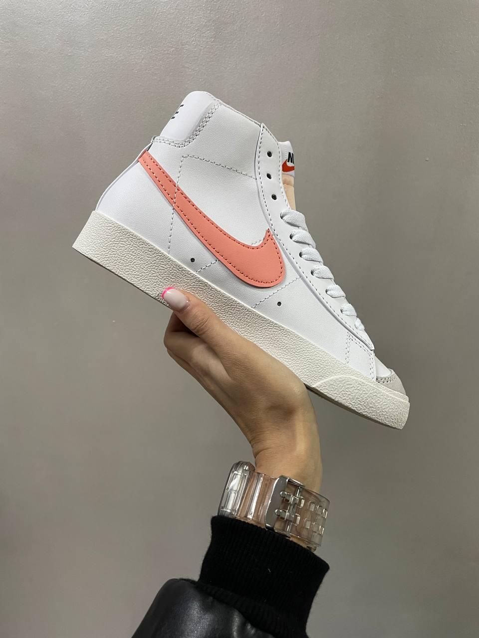 Nike Blazer White «Coral Logo»