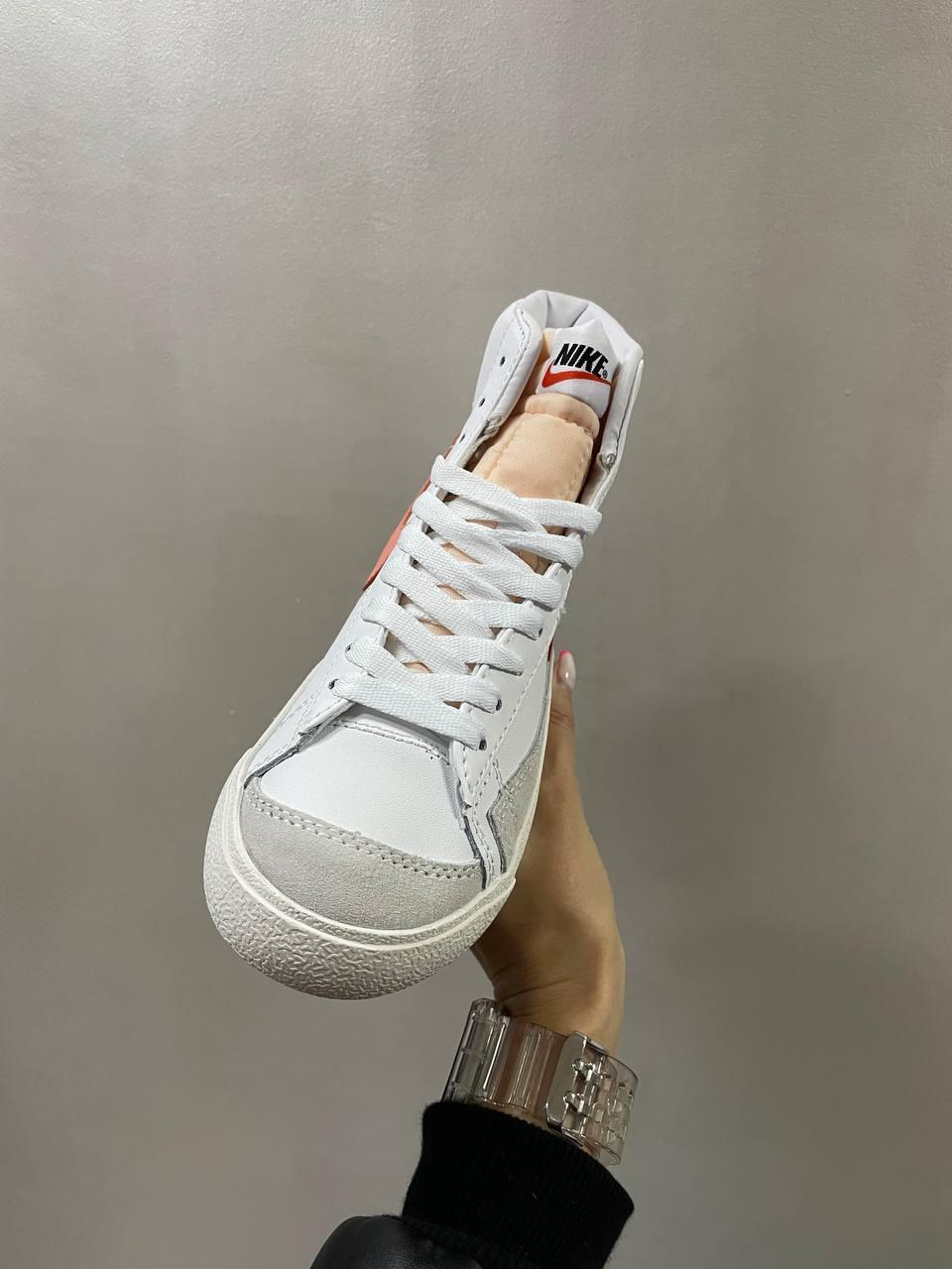 Nike Blazer White «Coral Logo»