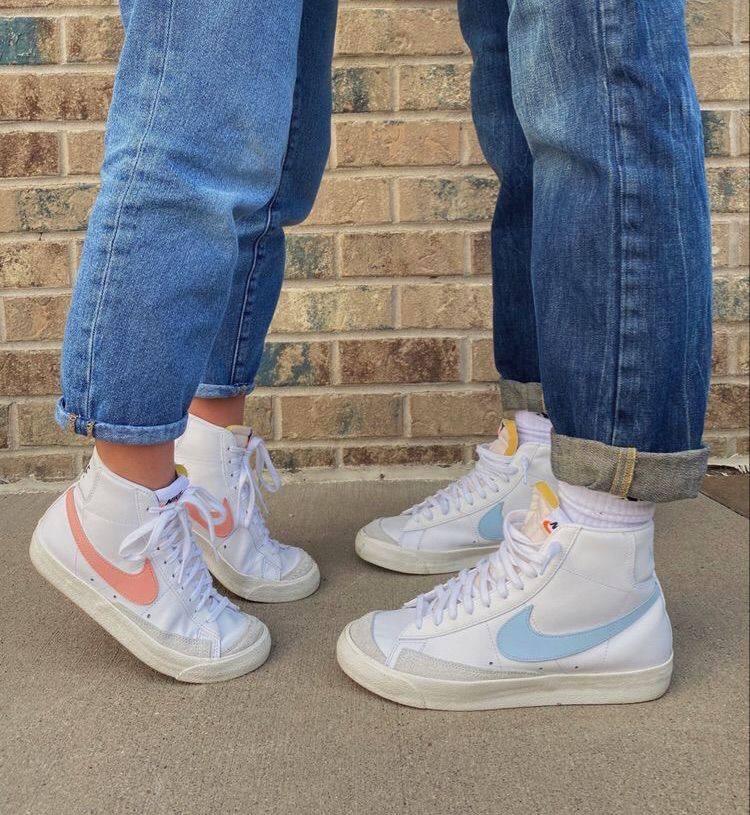 Nike Blazer White «Coral Logo»