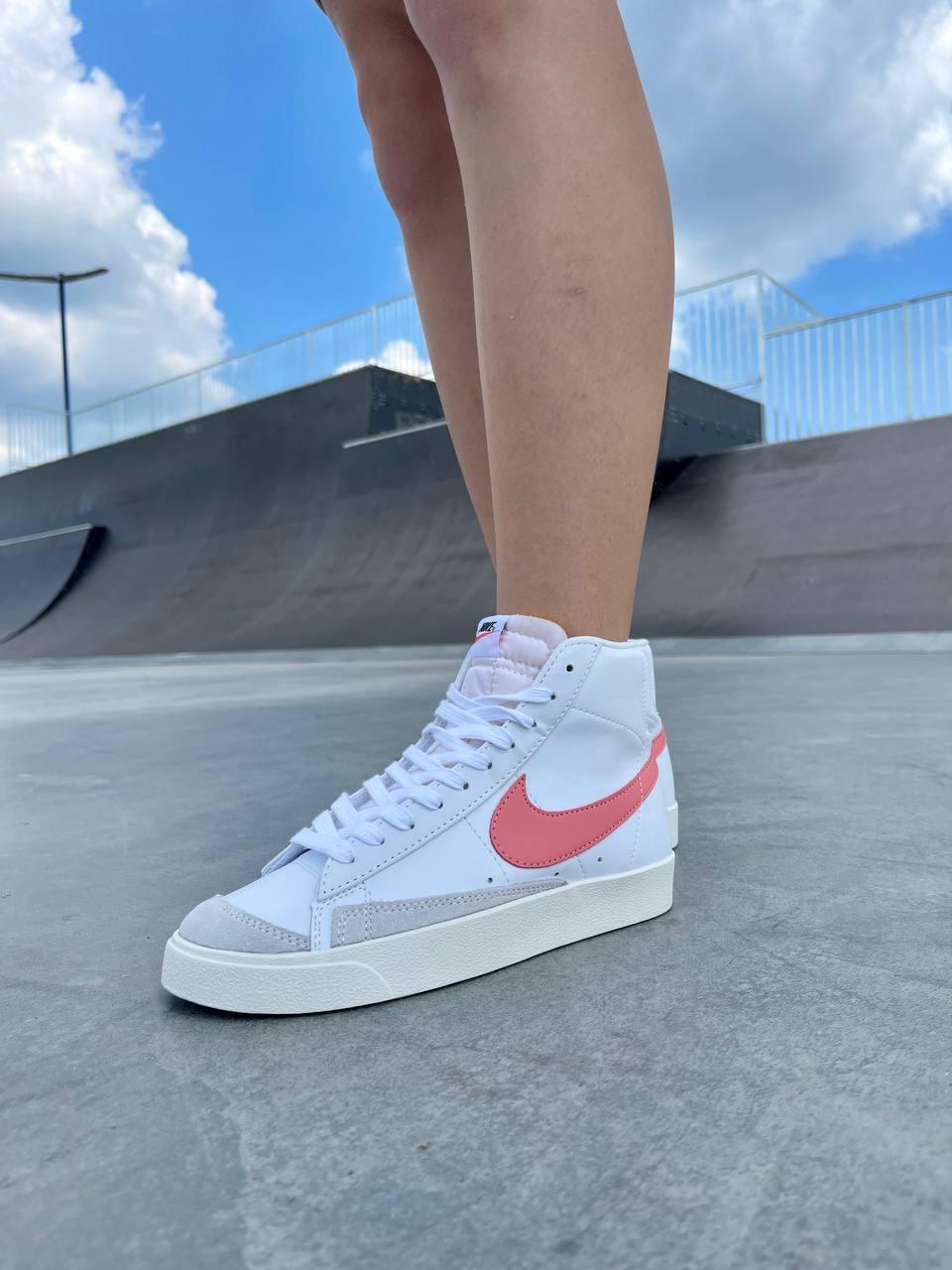 Nike Blazer White «Coral Logo»