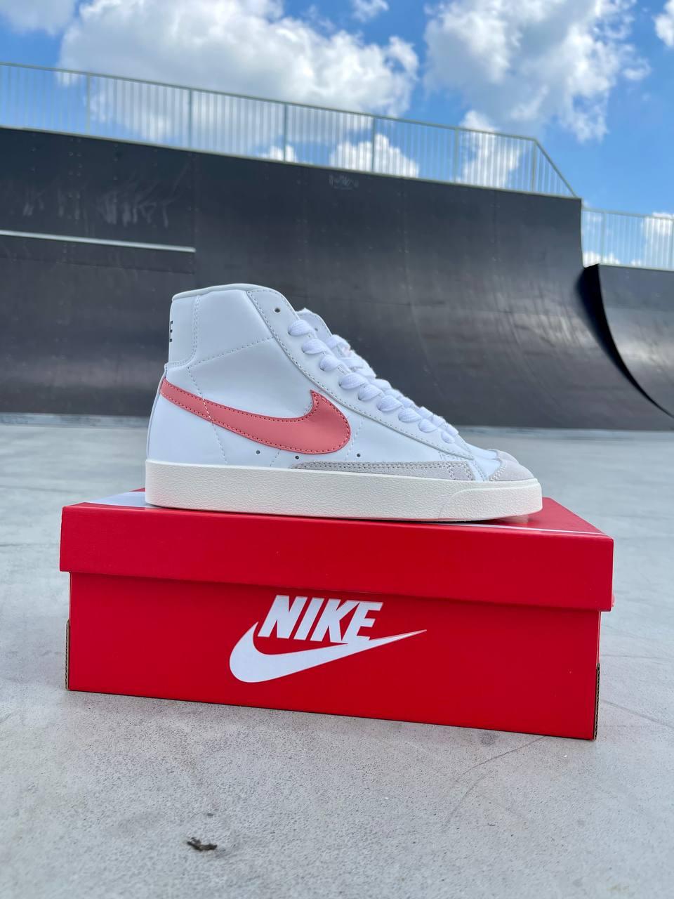 Nike Blazer White «Coral Logo»