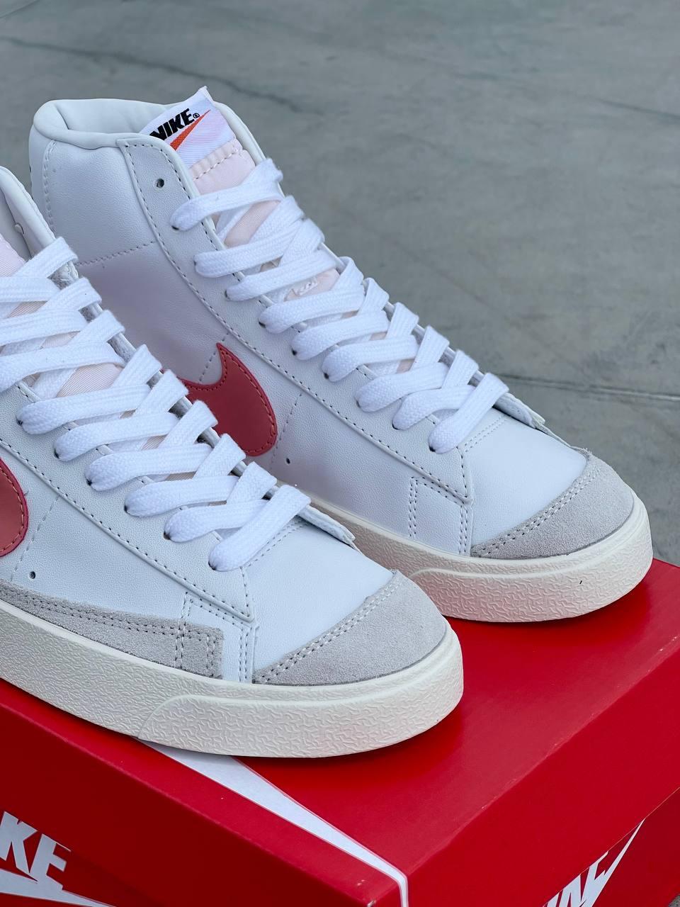 Nike Blazer White «Coral Logo»