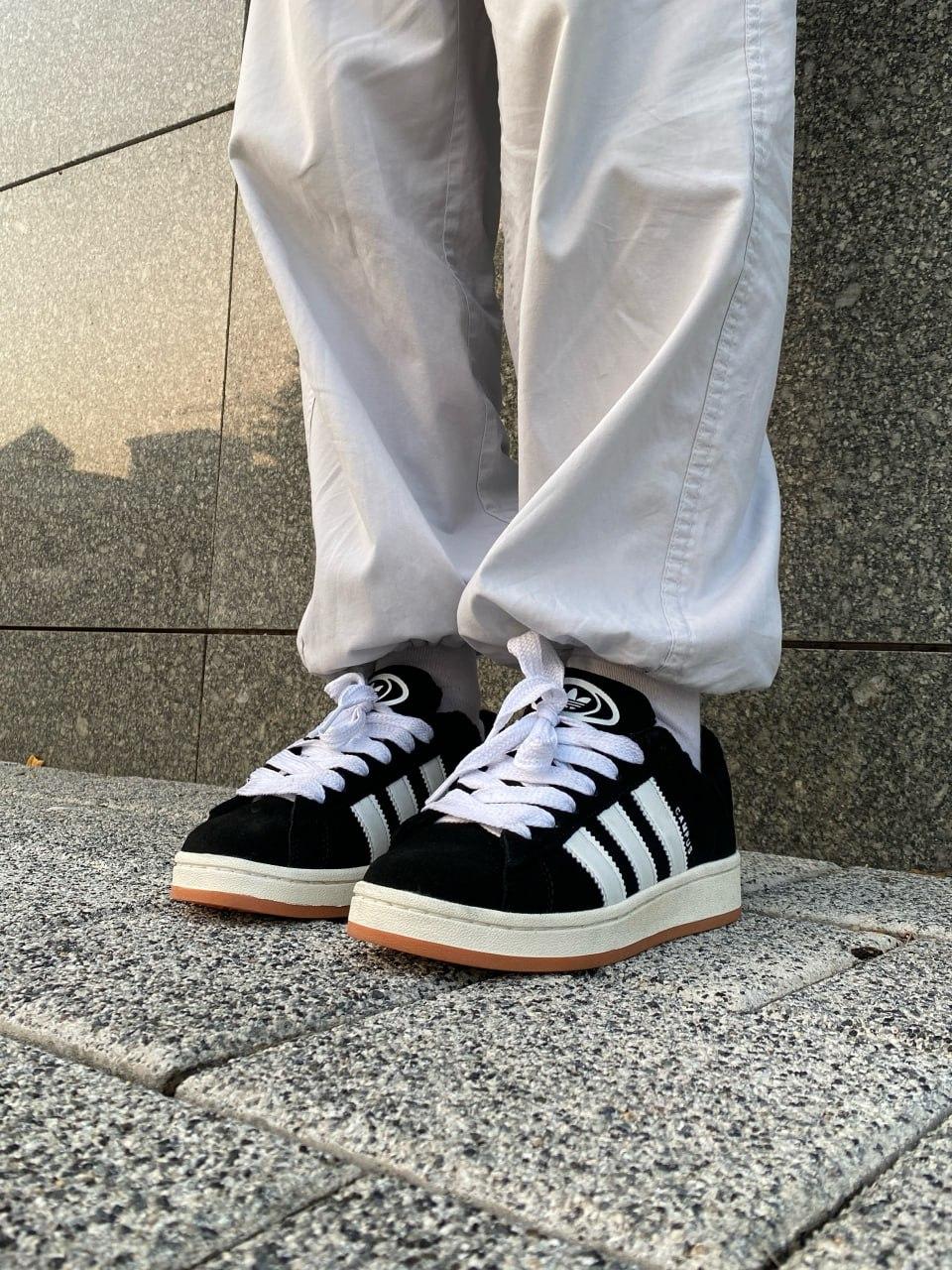 Adidas Campus 00s Black White Fur V2