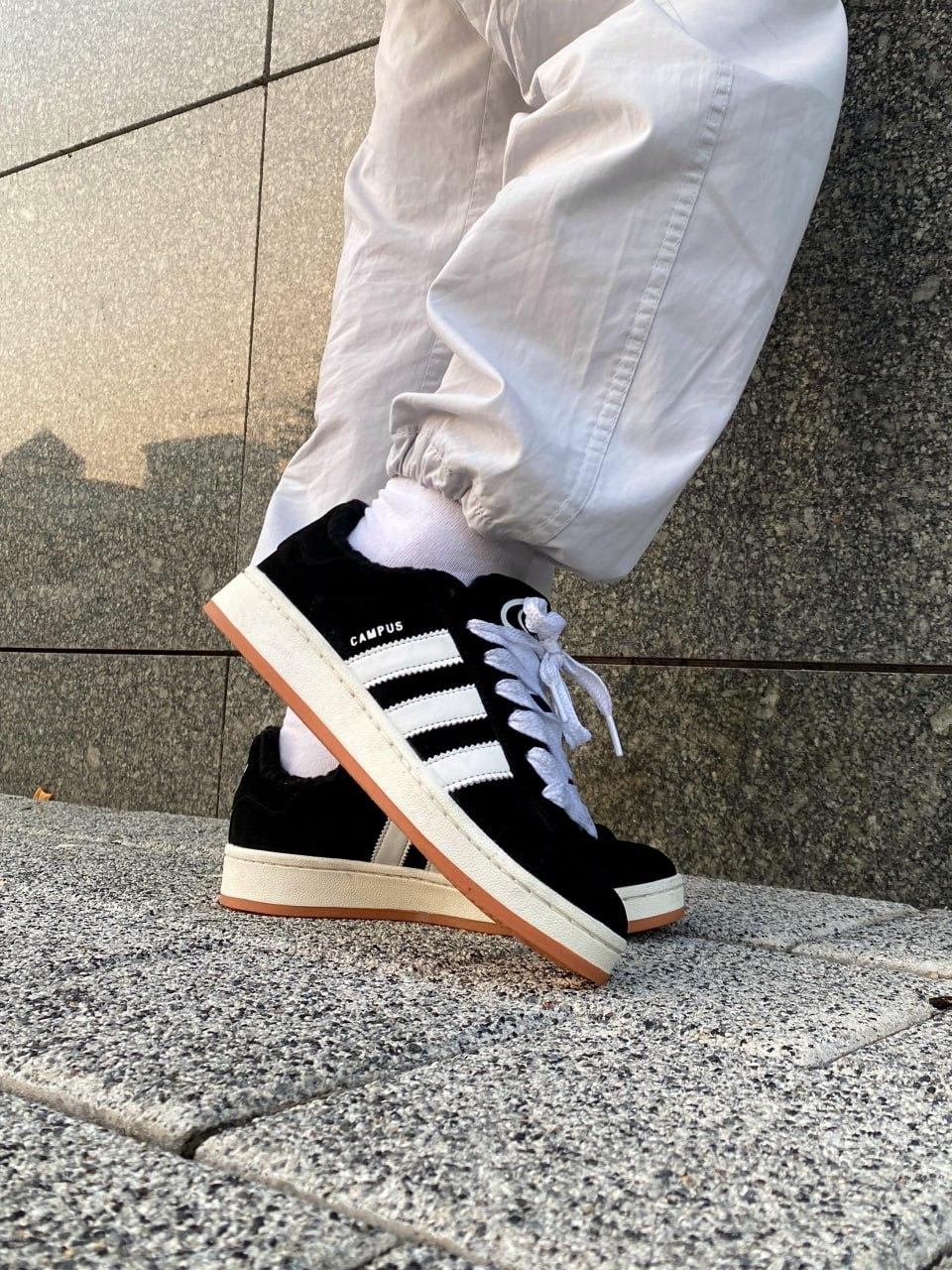 Adidas Campus 00s Black White Fur V2
