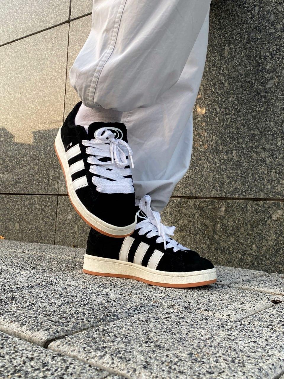 Adidas Campus 00s Black White Fur V2