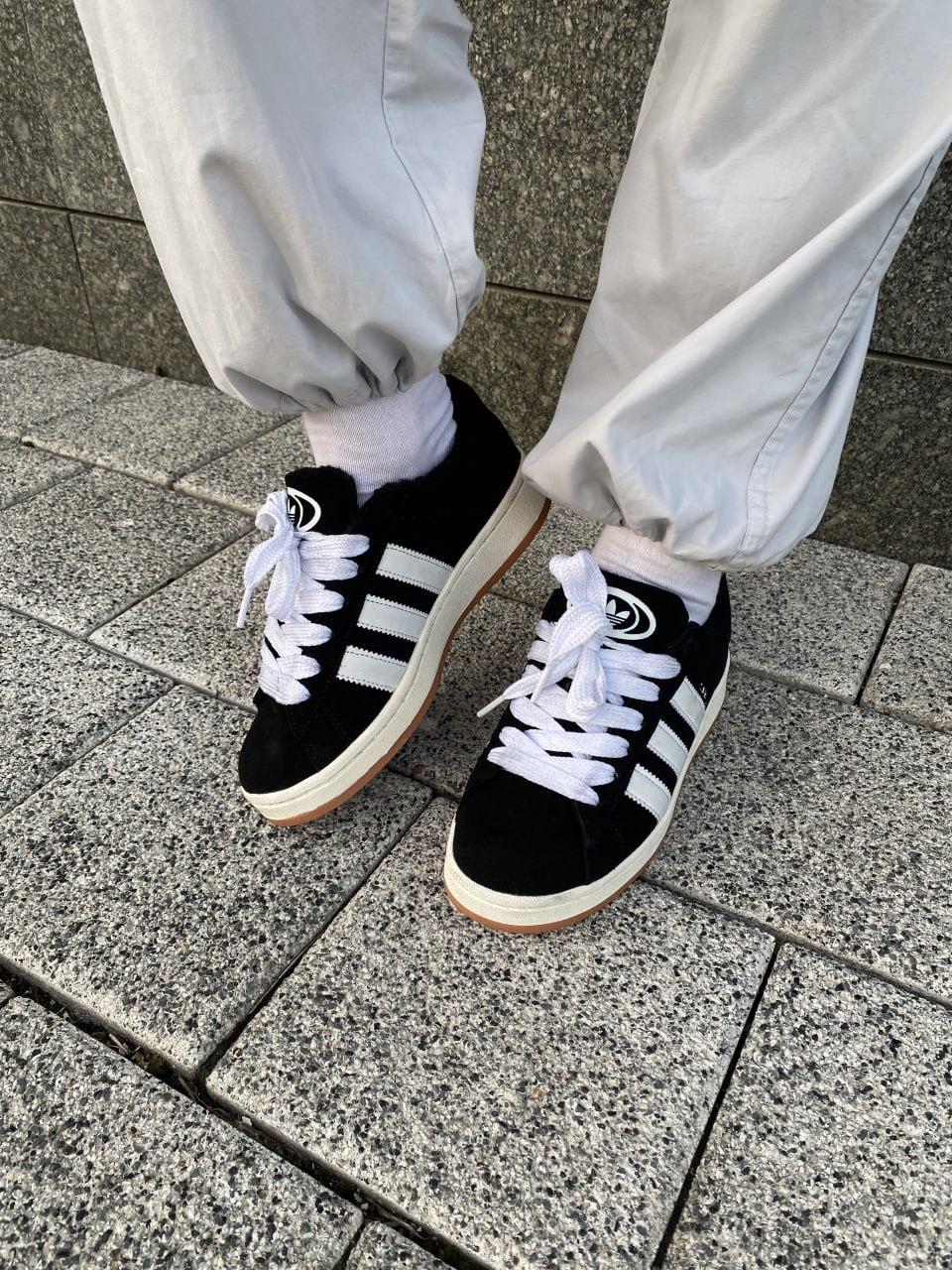 Adidas Campus 00s Black White Fur V2
