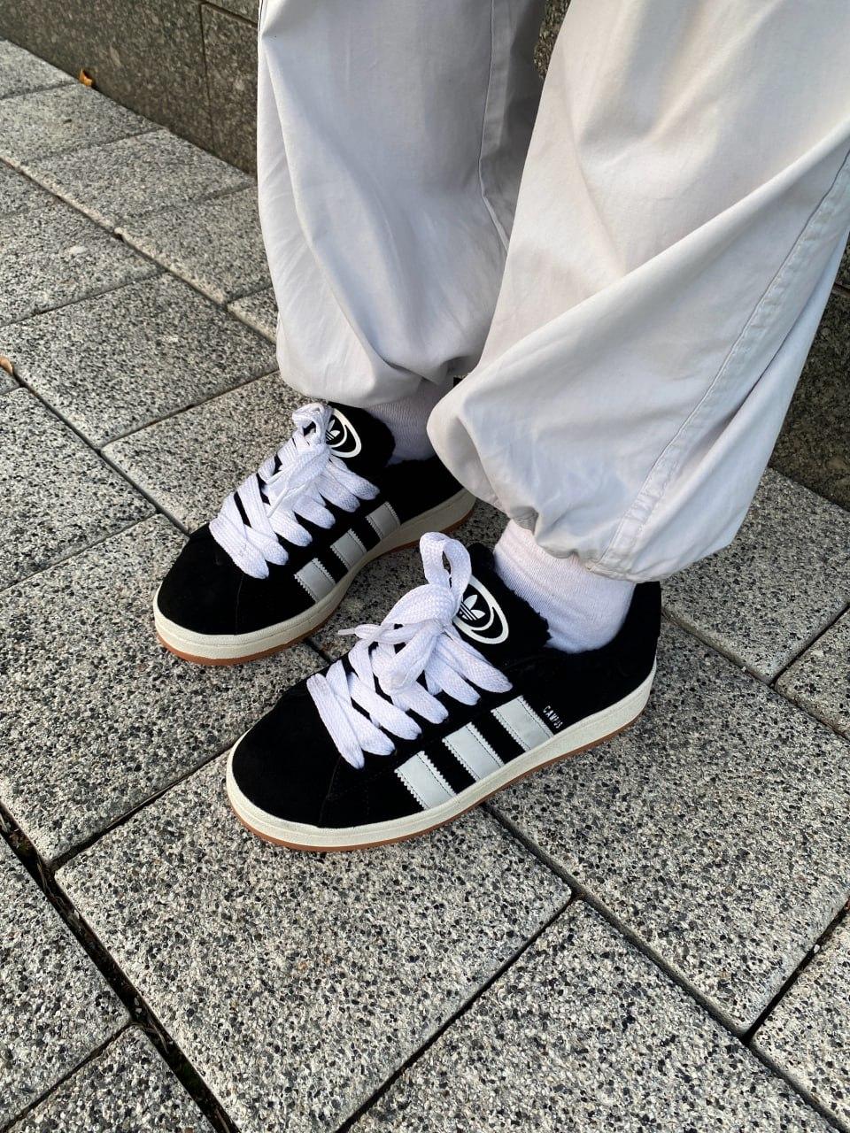 Adidas Campus 00s Black White Fur V2