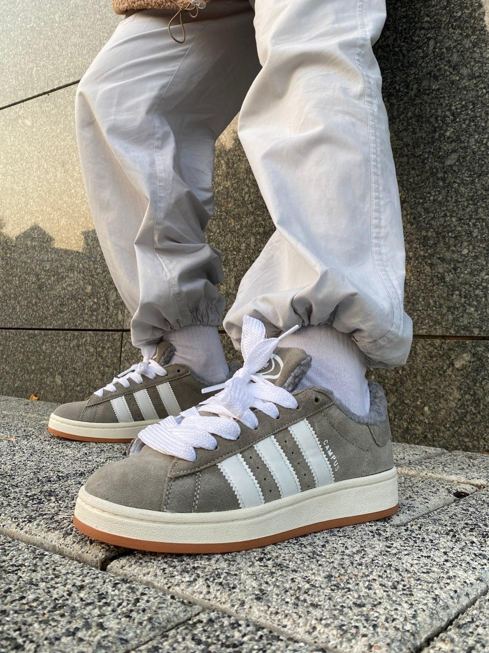 Adidas Campus 00s Fur Grey White