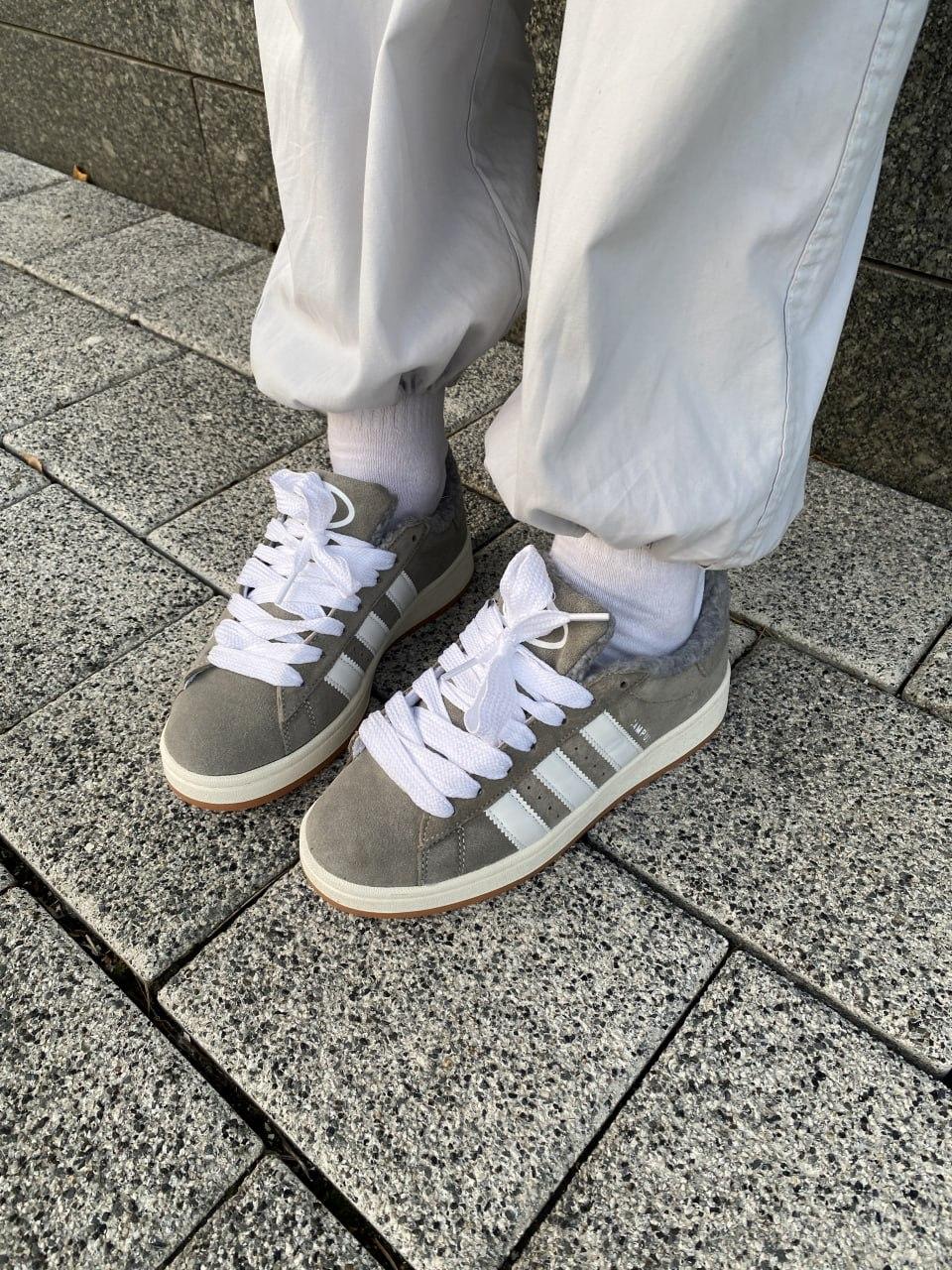 Adidas Campus 00s Fur Grey White