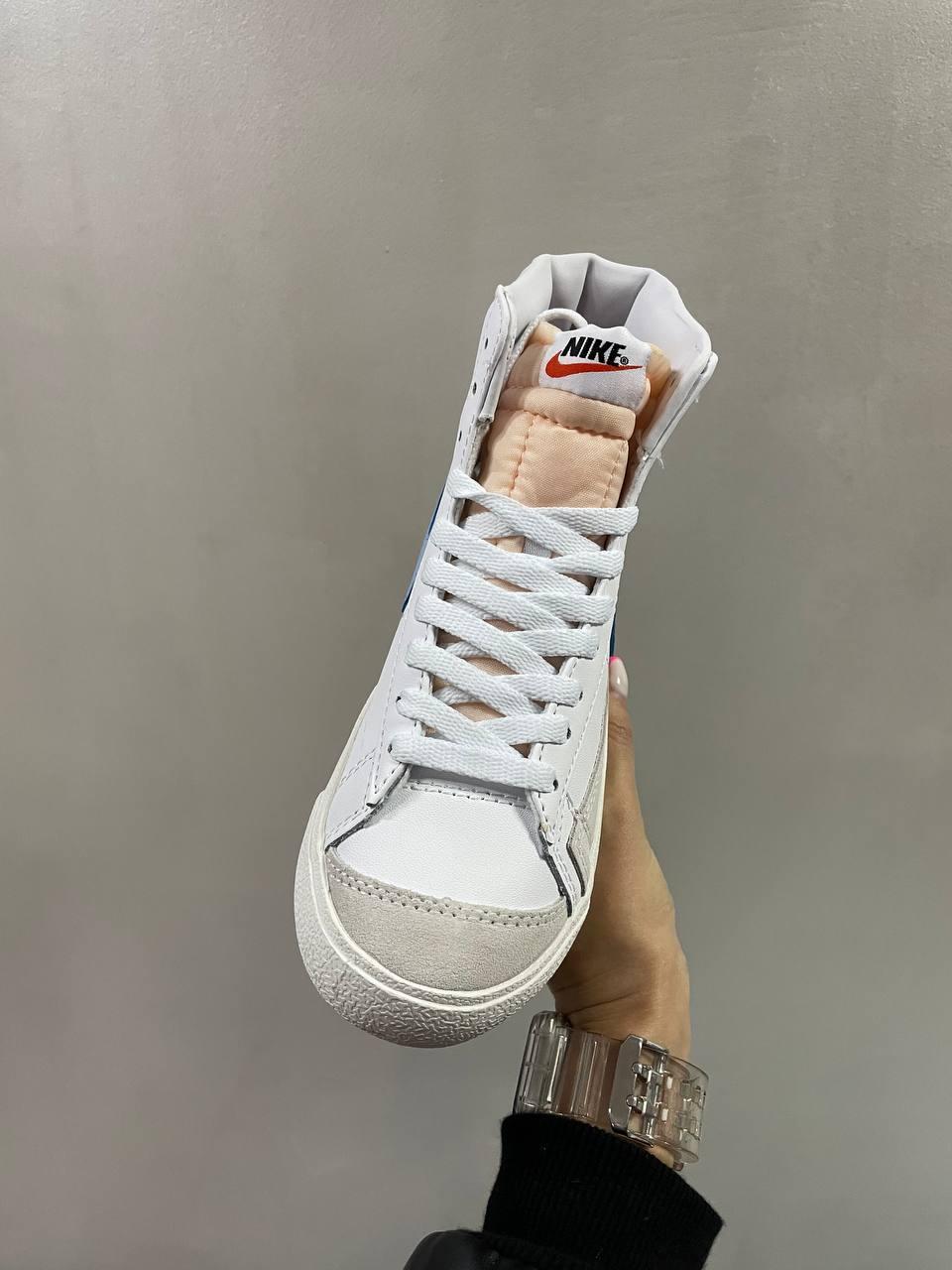 Nike Blazer White «Blue Logo»