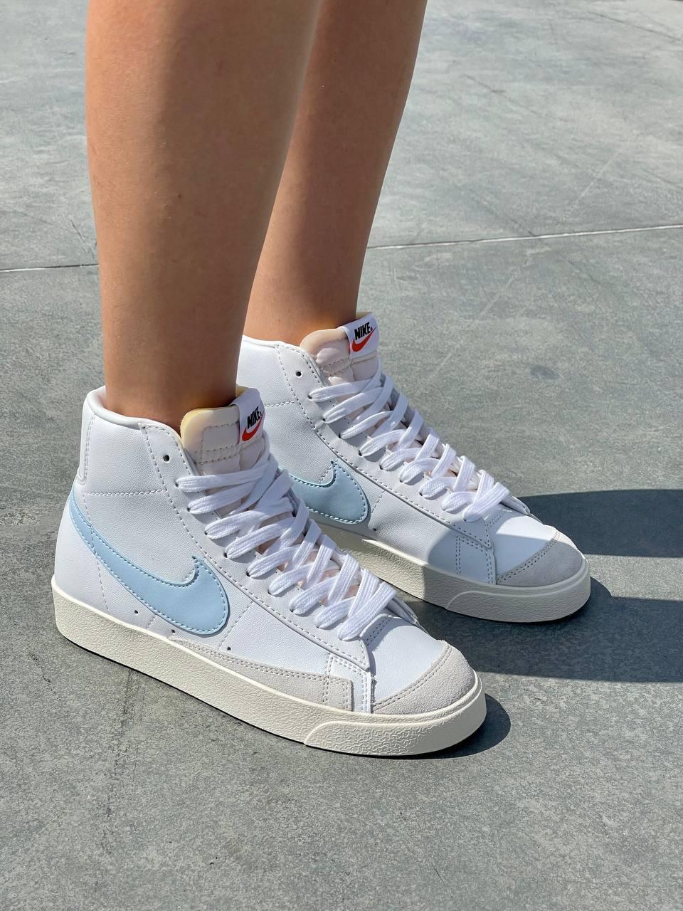 Nike Blazer White «Blue Logo»