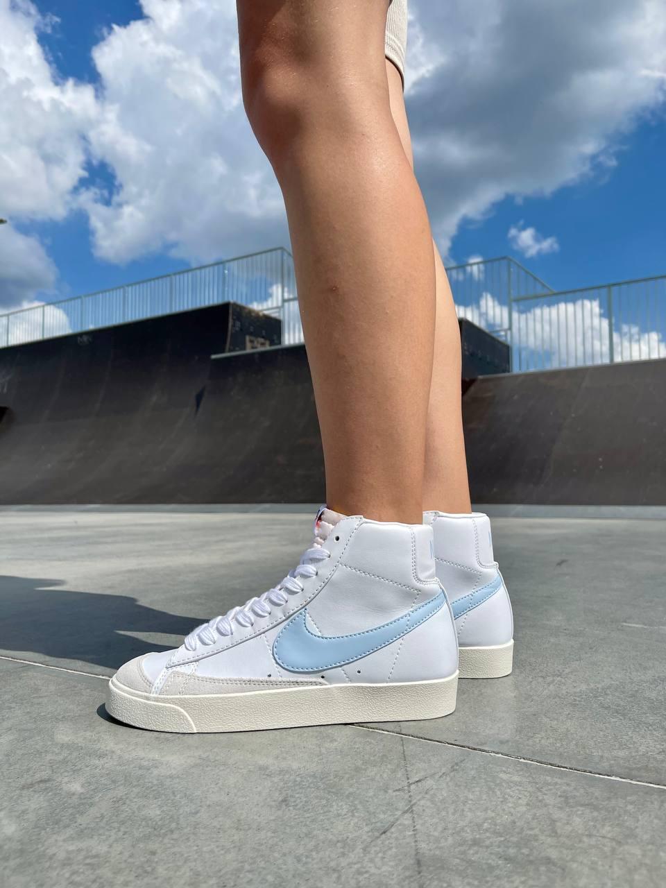 Nike Blazer White «Blue Logo»