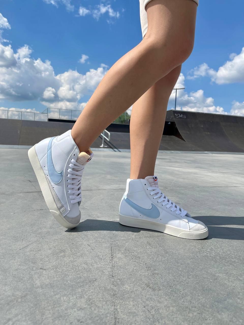Nike Blazer White «Blue Logo»