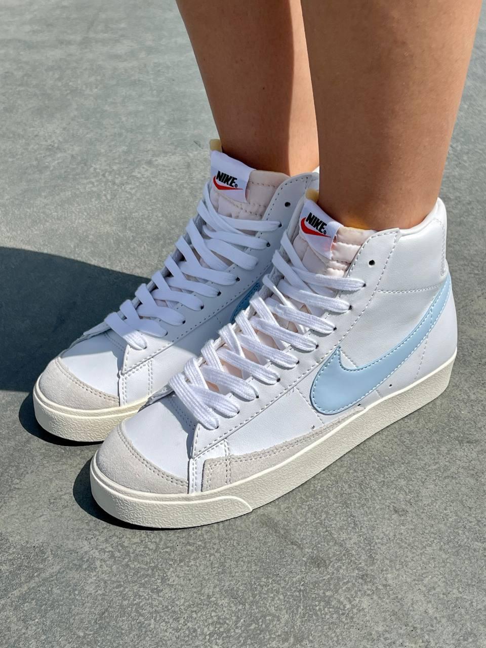 Nike Blazer White «Blue Logo»