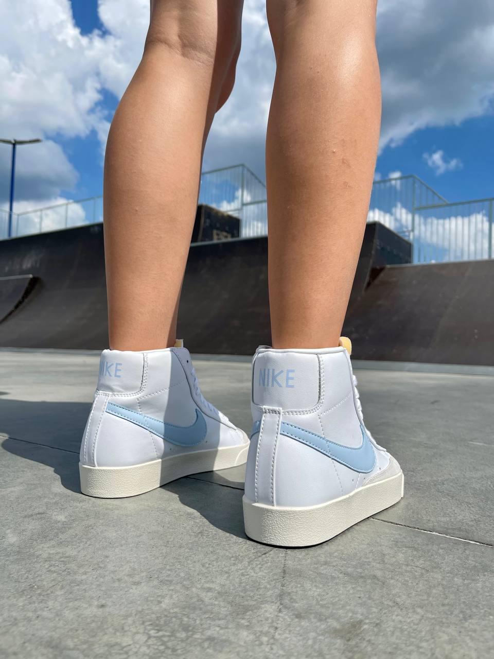 Nike Blazer White «Blue Logo»