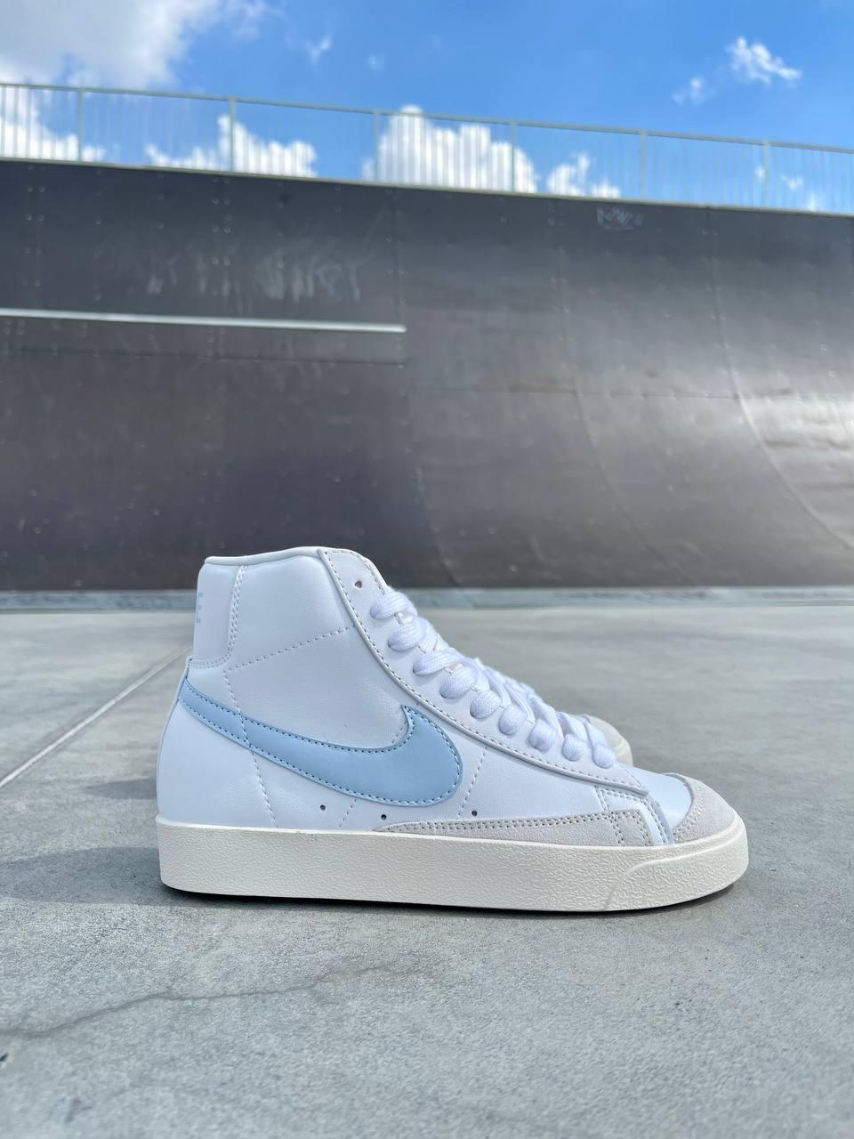 Nike Blazer White «Blue Logo»