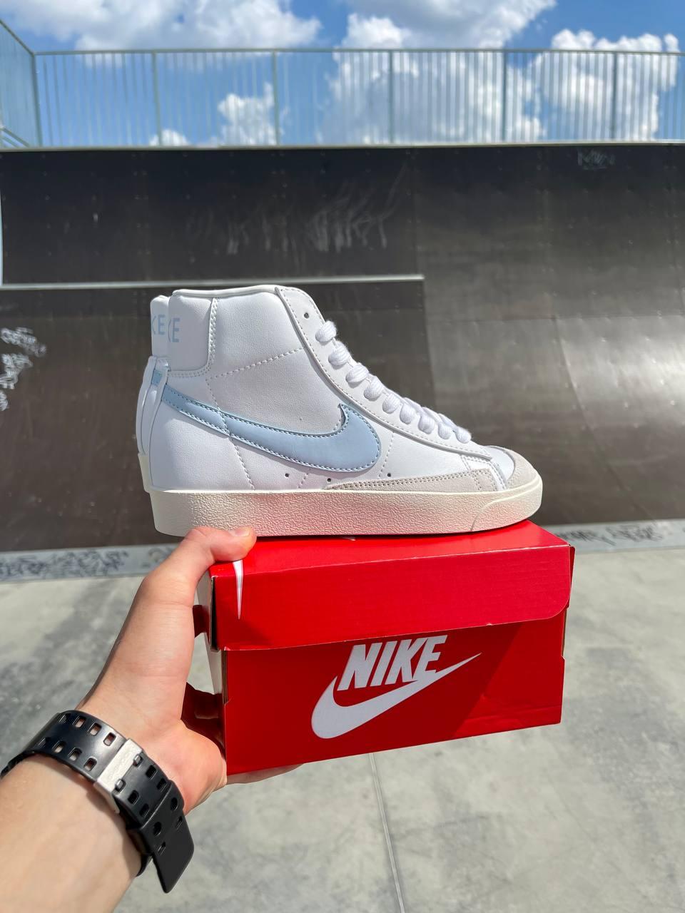 Nike Blazer White «Blue Logo»