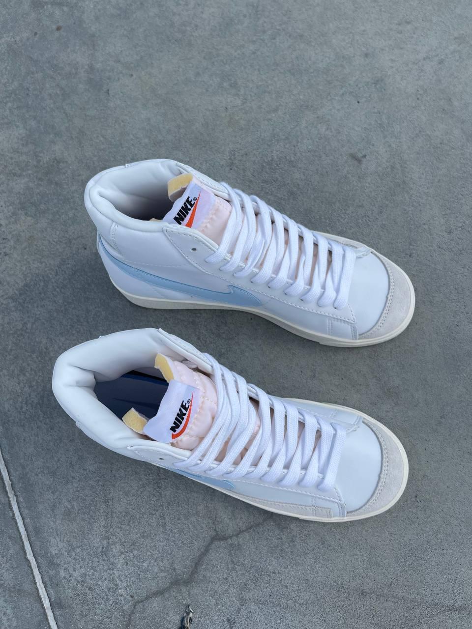 Nike Blazer White «Blue Logo»