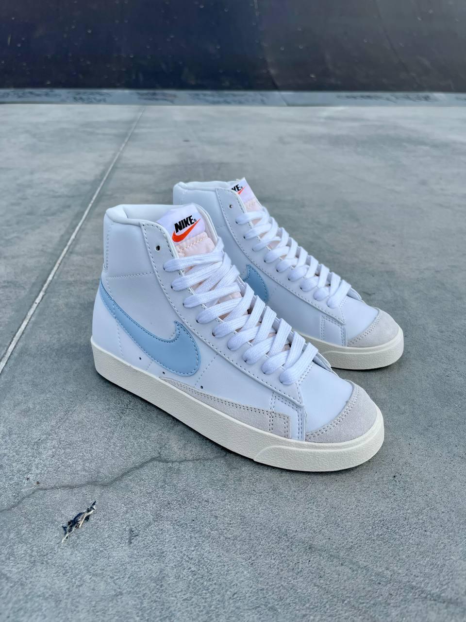 Nike Blazer White «Blue Logo»