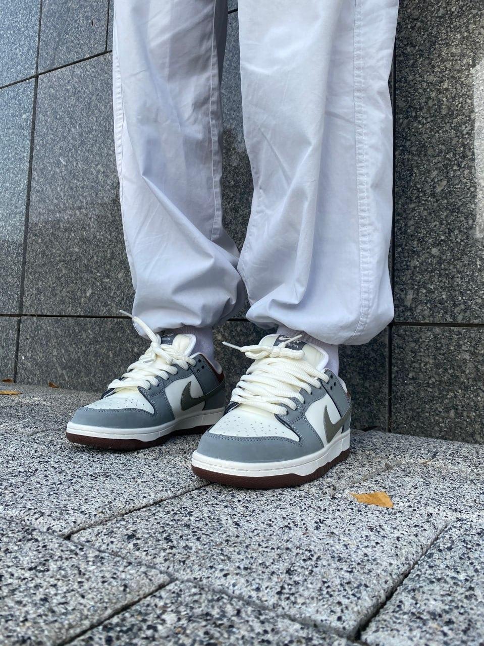 Nike SB Dunk Grey White Brown