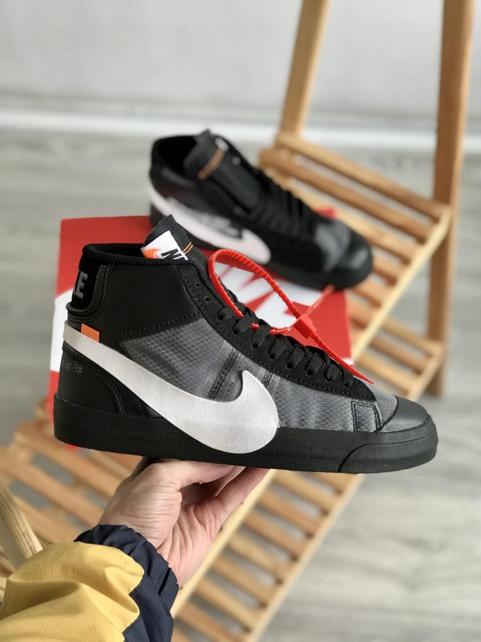 Nike Blazer Mid x OFF WHITE Black Whitw