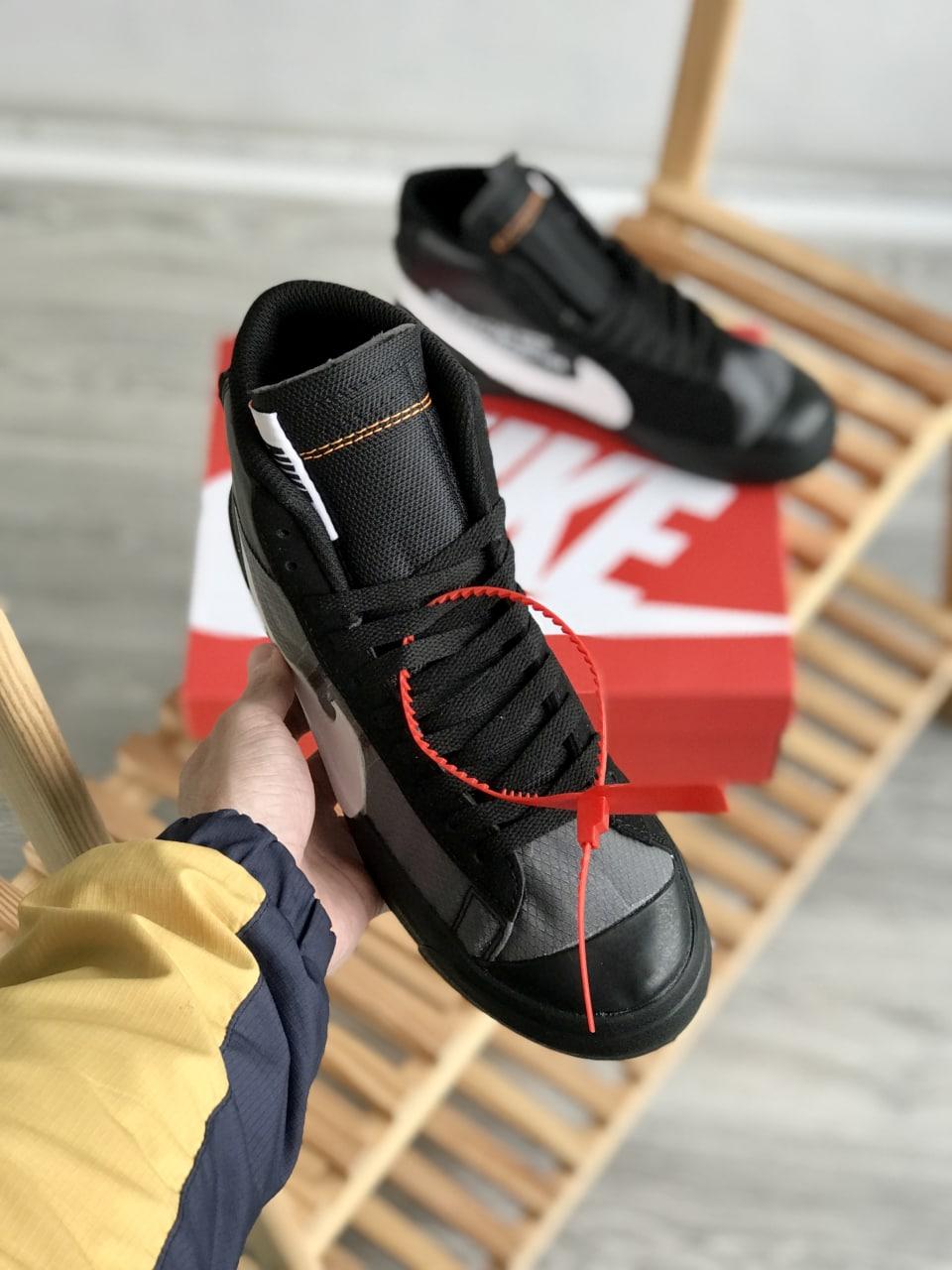 Nike Blazer Mid x OFF WHITE Black Whitw