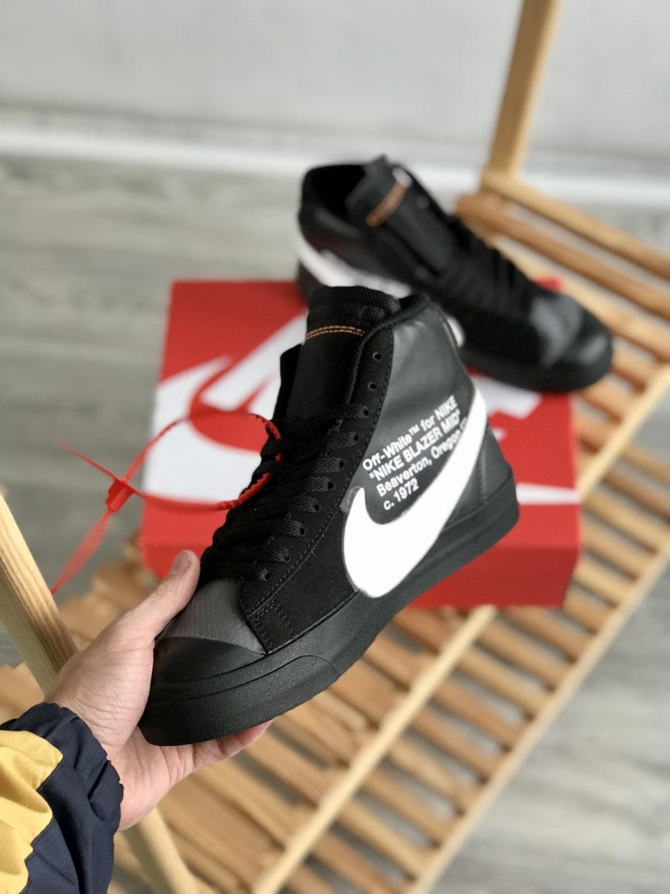 Nike Blazer Mid x OFF WHITE Black Whitw