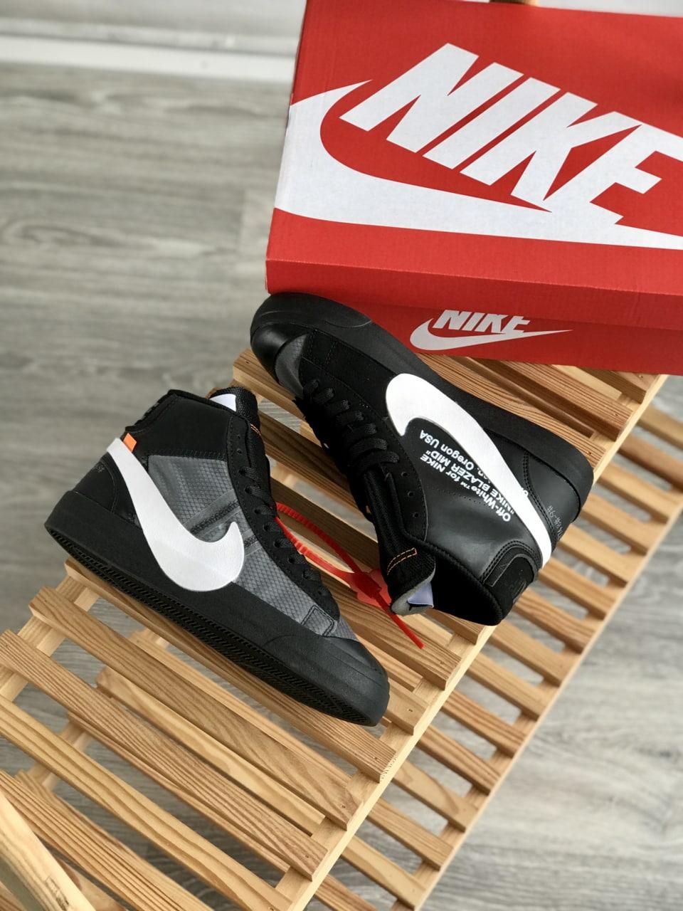 Nike Blazer Mid x OFF WHITE Black Whitw