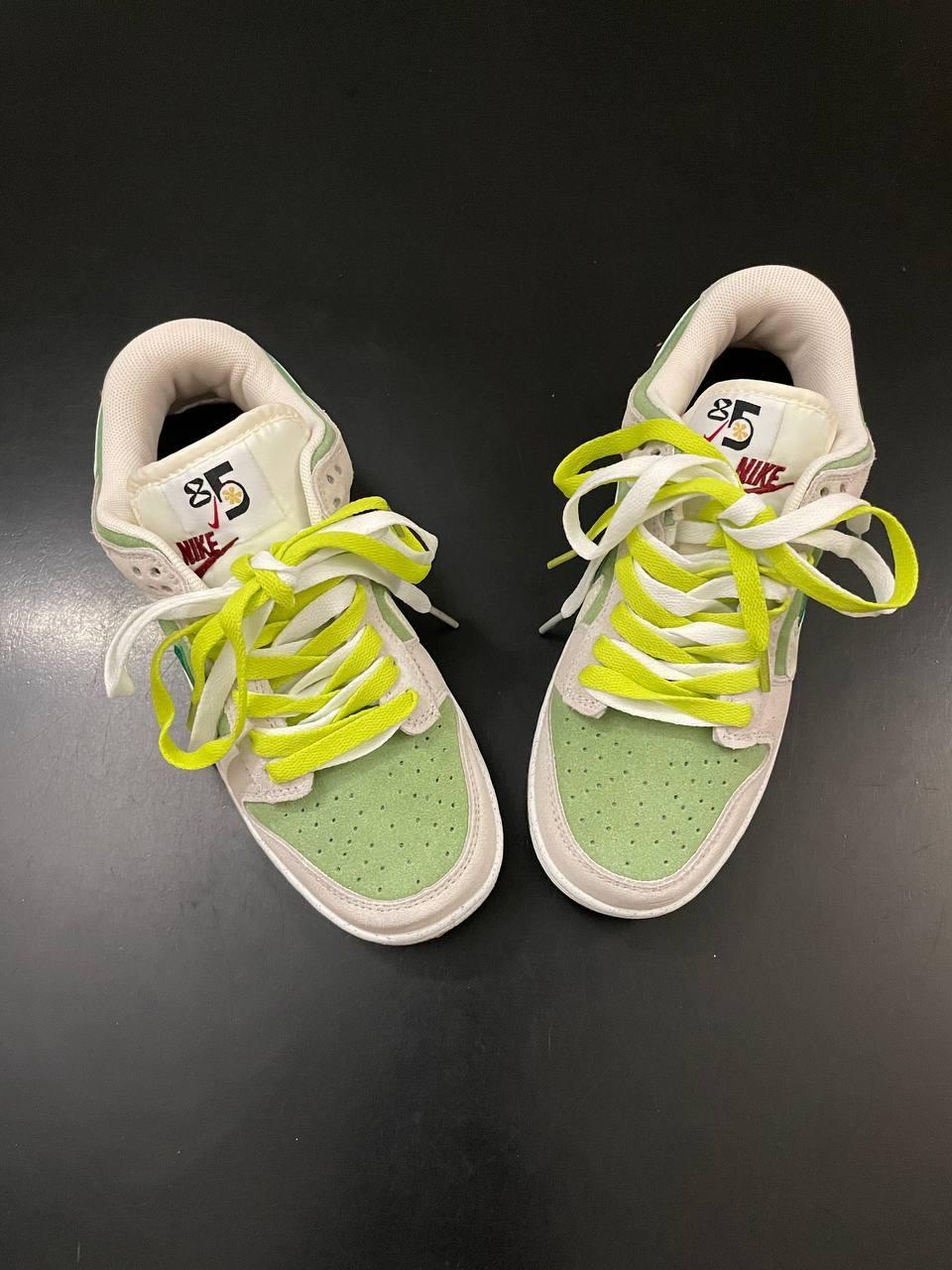 SB Dunk Low SE 85 Double Swoosh Grey Green