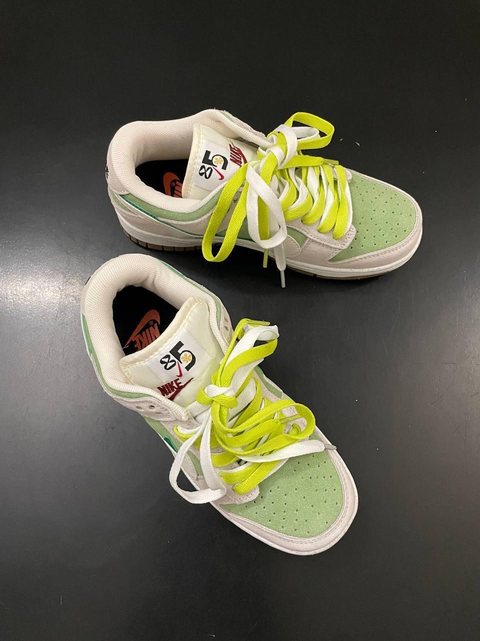 SB Dunk Low SE 85 Double Swoosh Grey Green