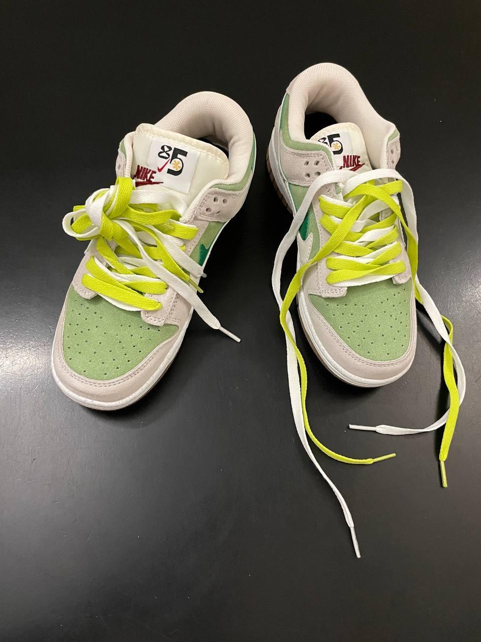 SB Dunk Low SE 85 Double Swoosh Grey Green
