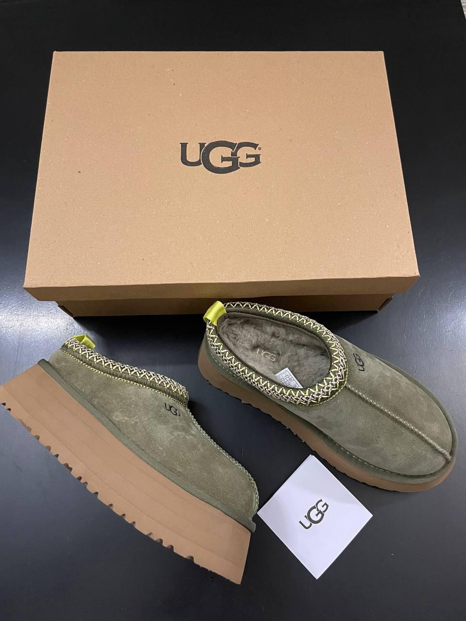 Ugg Tasman Chestnut Olive (оливкова вишивка)
