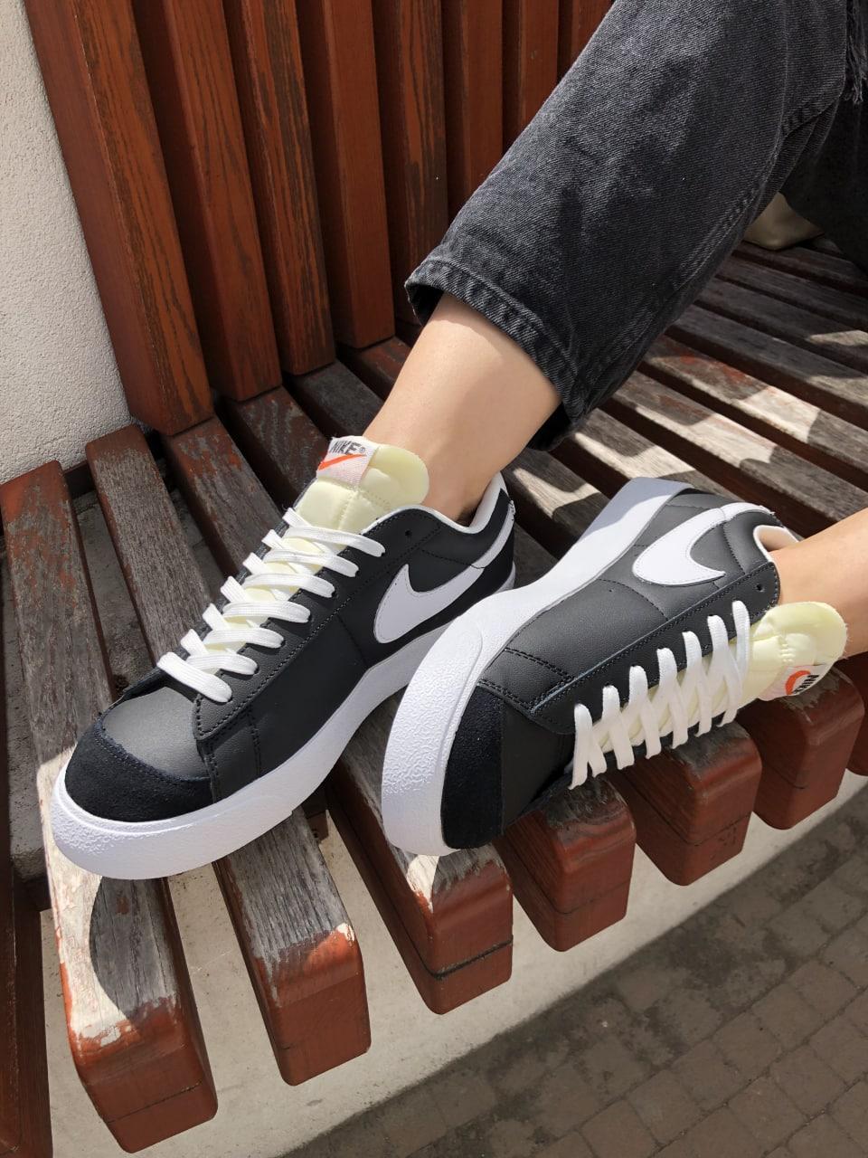 Nike Blazer Mid Black White v2