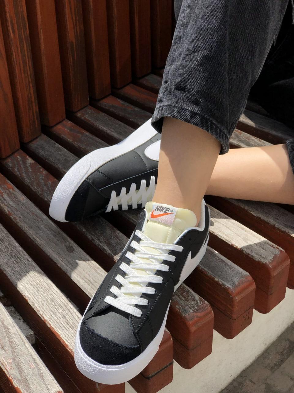 Nike Blazer Mid Black White v2