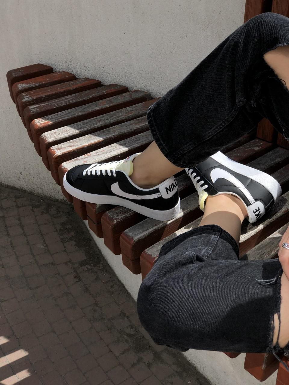 Nike Blazer Mid Black White v2