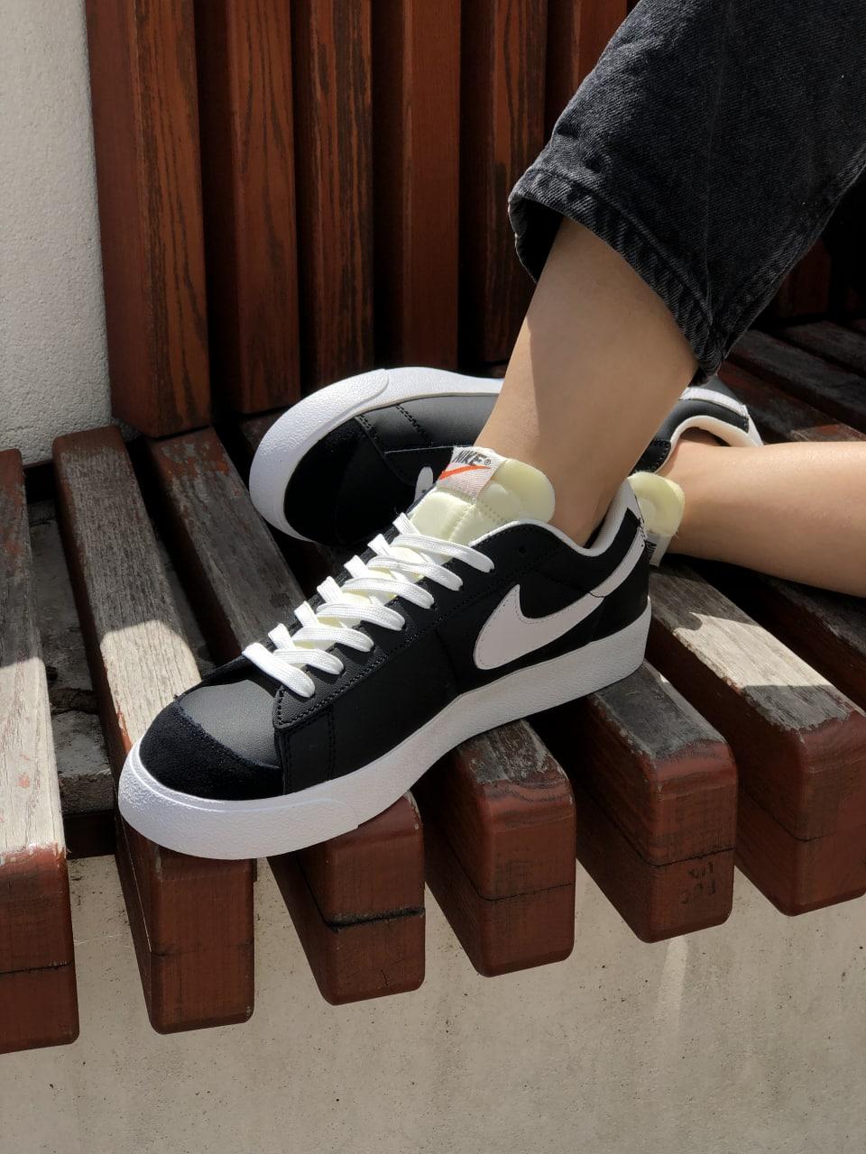 Nike Blazer Mid Black White v2