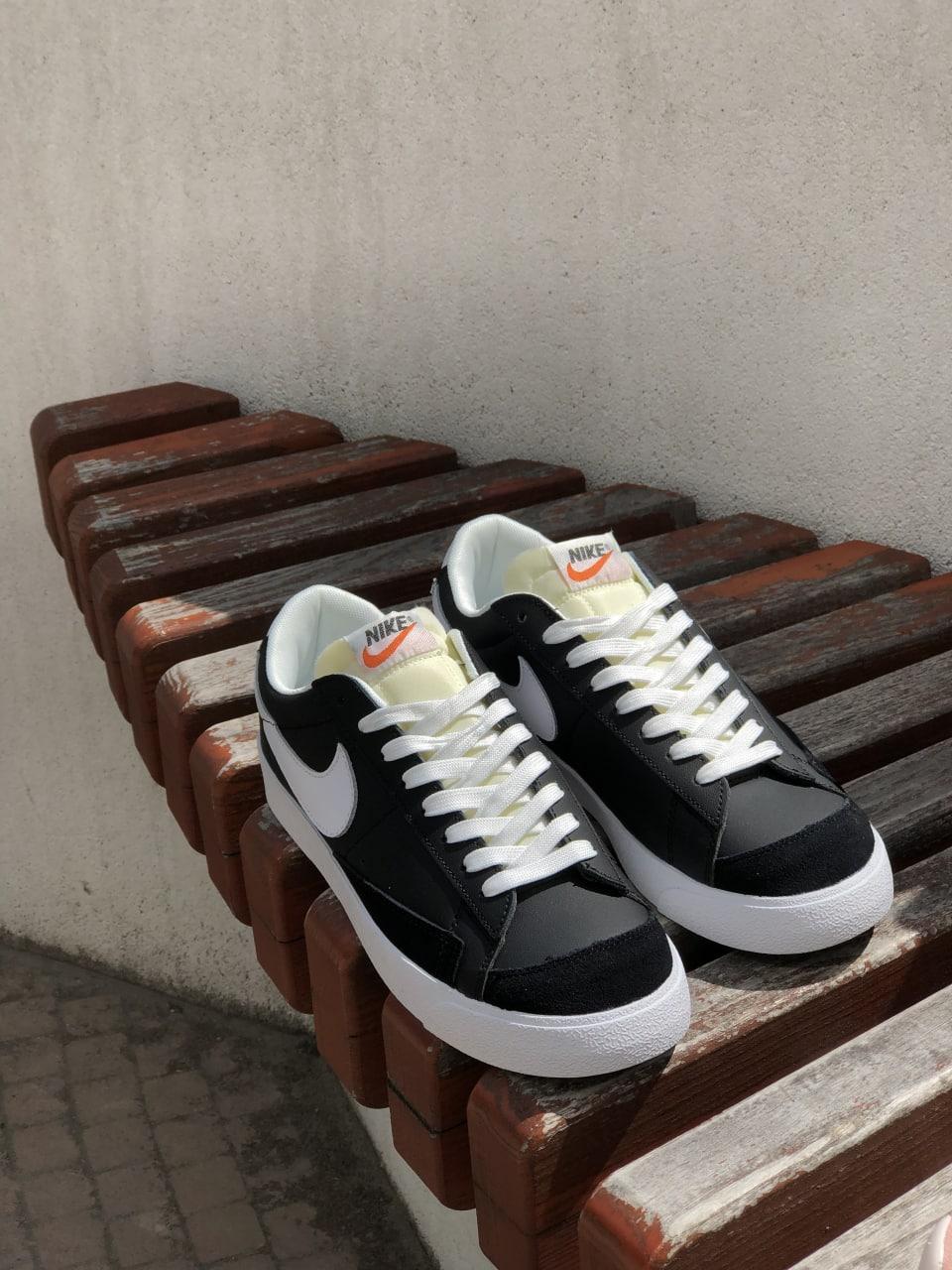 Nike Blazer Mid Black White v2