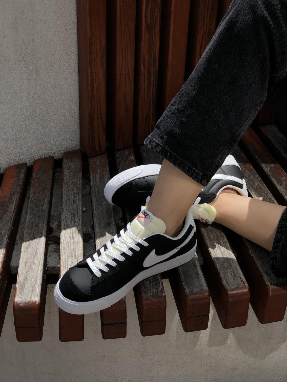 Nike Blazer Mid Black White v2
