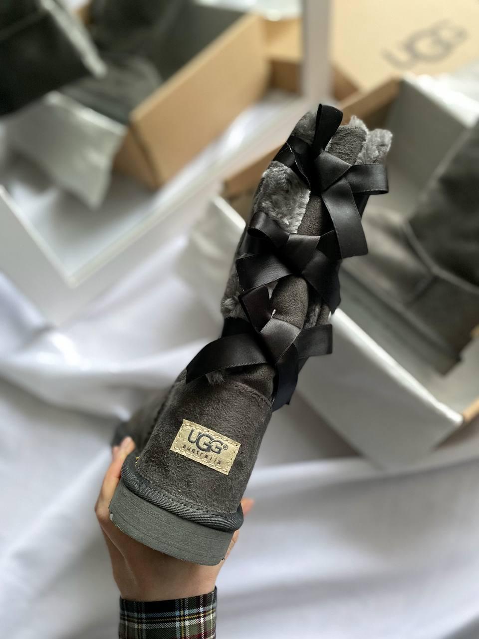 UGG Bailey Bow Gray