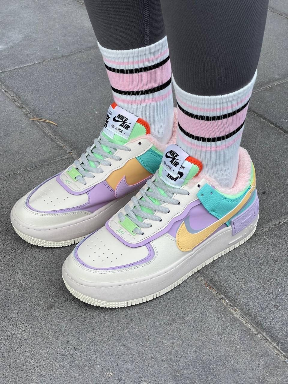 Nike Air Force 1 Shadow Pale Ivory Fur
