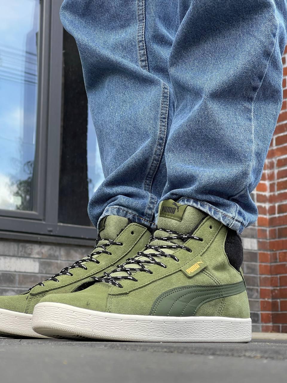 Puma Mid Corduroy Olive Fur
