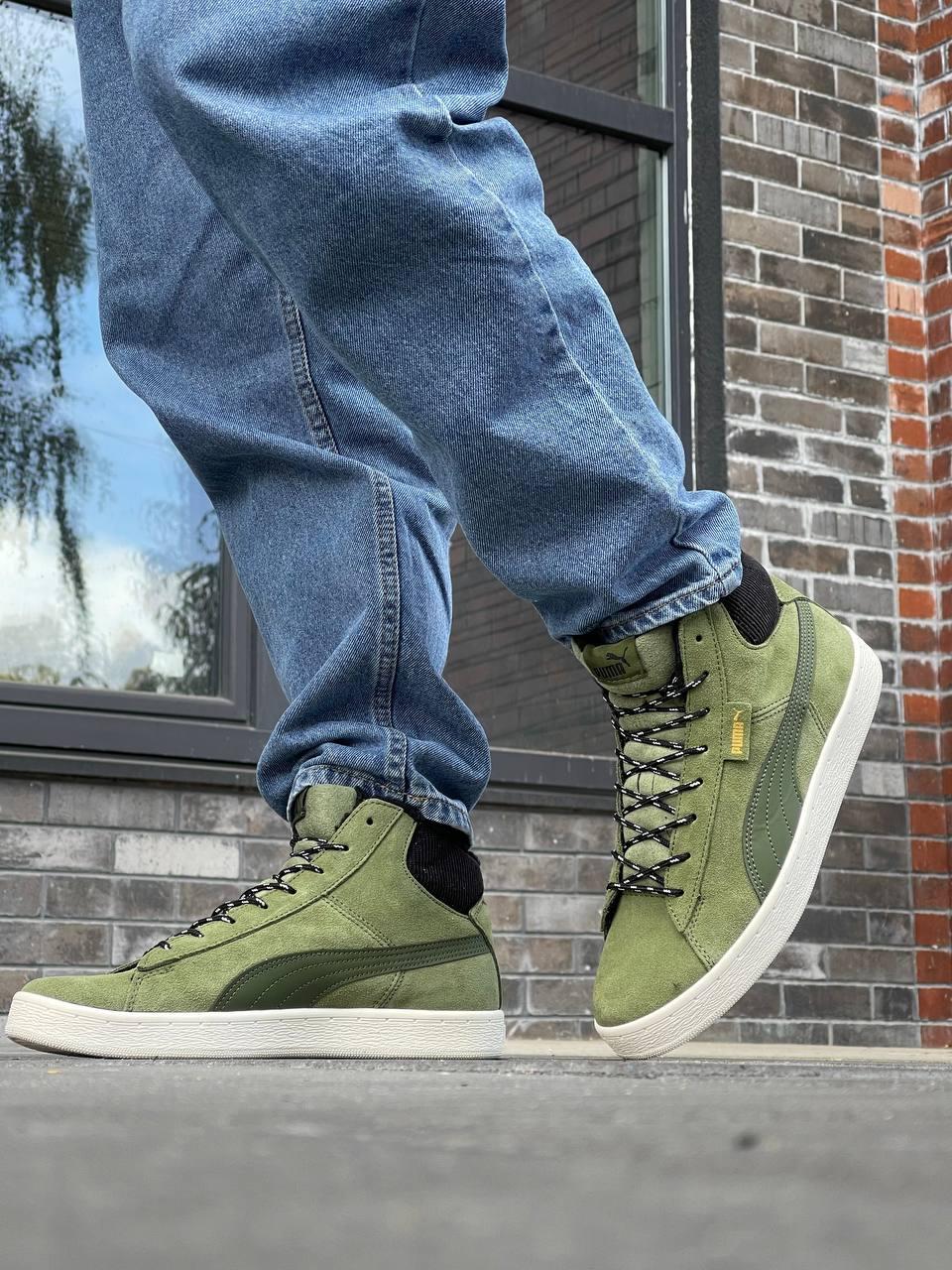 Puma Mid Corduroy Olive Fur