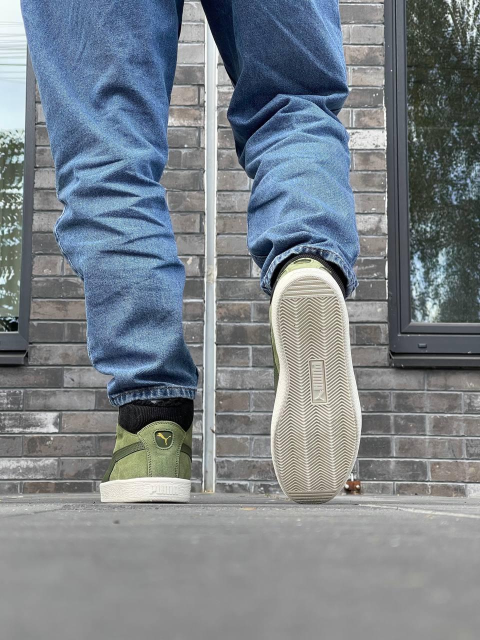 Puma Mid Corduroy Olive Fur