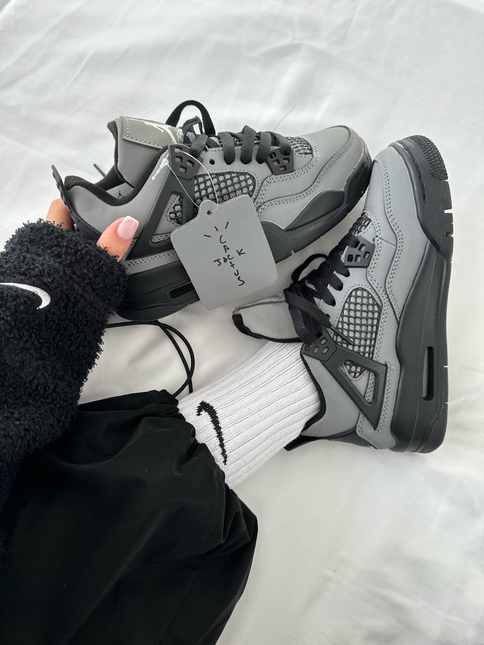 Nike Air JORDAN 4 x Cactus Jack Grey Black