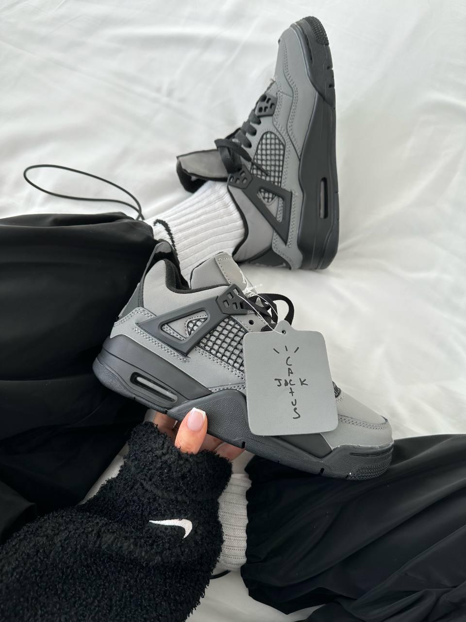 Nike Air JORDAN 4 x Cactus Jack Grey Black