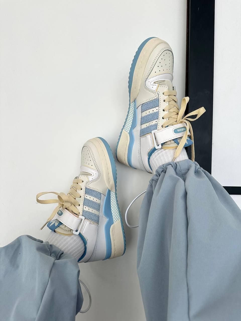 Adidas Forum Low Light Cream Blue